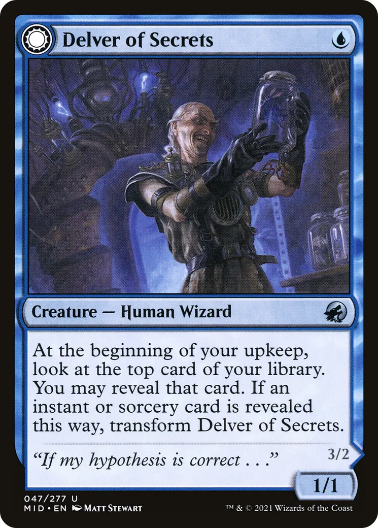 Delver of Secrets // Insectile Aberration — Innistrad: Midnight Hunt — Magic: The Gathering