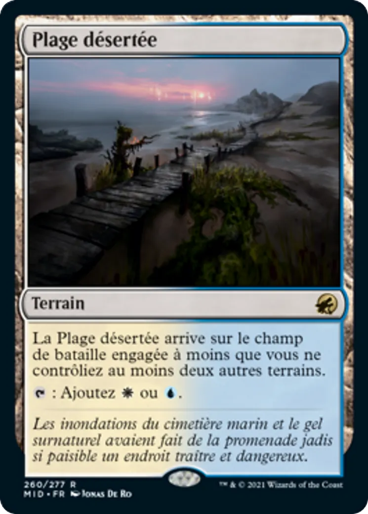 Plage désertée — Innistrad: Midnight Hunt — Magic: The Gathering