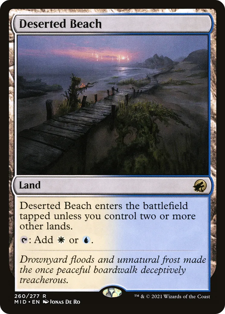 Deserted Beach — Innistrad: Midnight Hunt — Magic: The Gathering