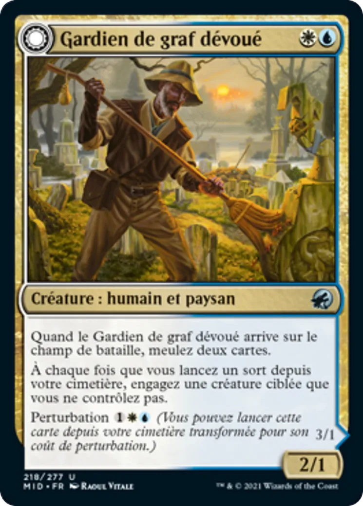 Gardien de graf dévoué // Gardien d'âmes disparu from Innistrad: Midnight Hunt - Magic: The Gathering
