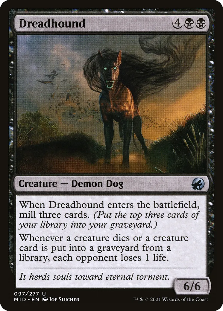 Chien de l'effroi — Innistrad: Midnight Hunt — Magic: The Gathering