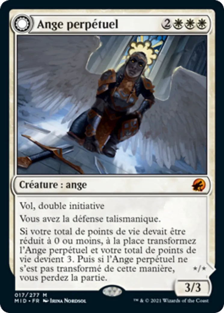 Ange perpétuel // Argousine angélique — Innistrad: Midnight Hunt — Magic: The Gathering