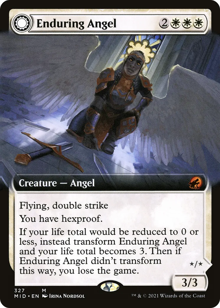 Enduring Angel // Angelic Enforcer — Innistrad: Midnight Hunt — Magic: The Gathering
