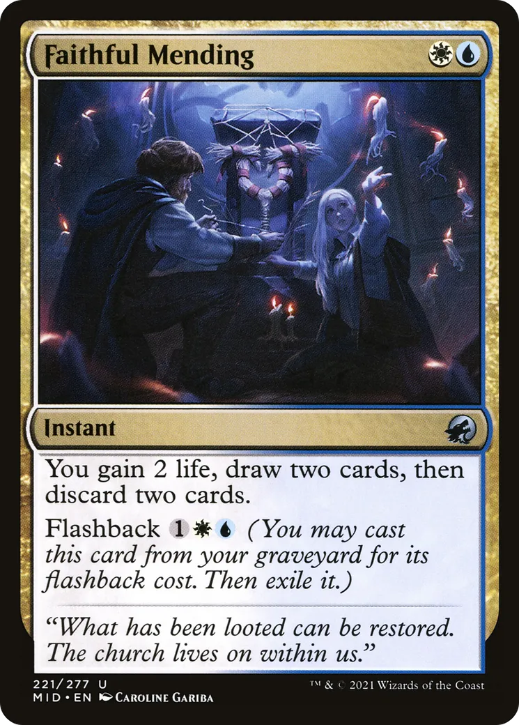 Faithful Mending — Innistrad: Midnight Hunt — Magic: The Gathering