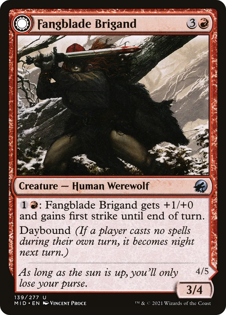 Fangblade Brigand // Fangblade Eviscerator — Innistrad: Midnight Hunt — Magic: The Gathering