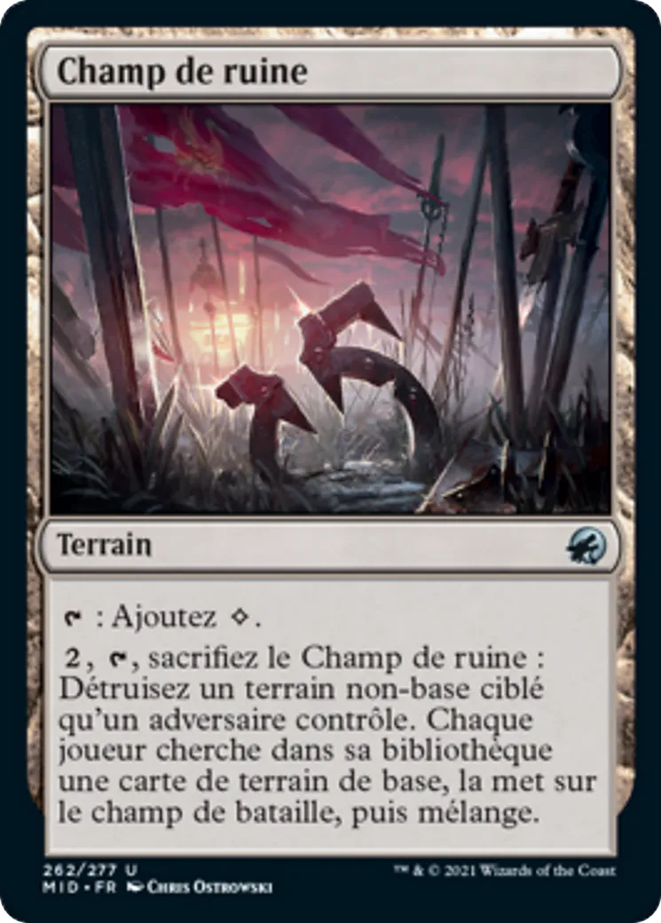 Champ de ruine — Innistrad: Midnight Hunt — Magic: The Gathering