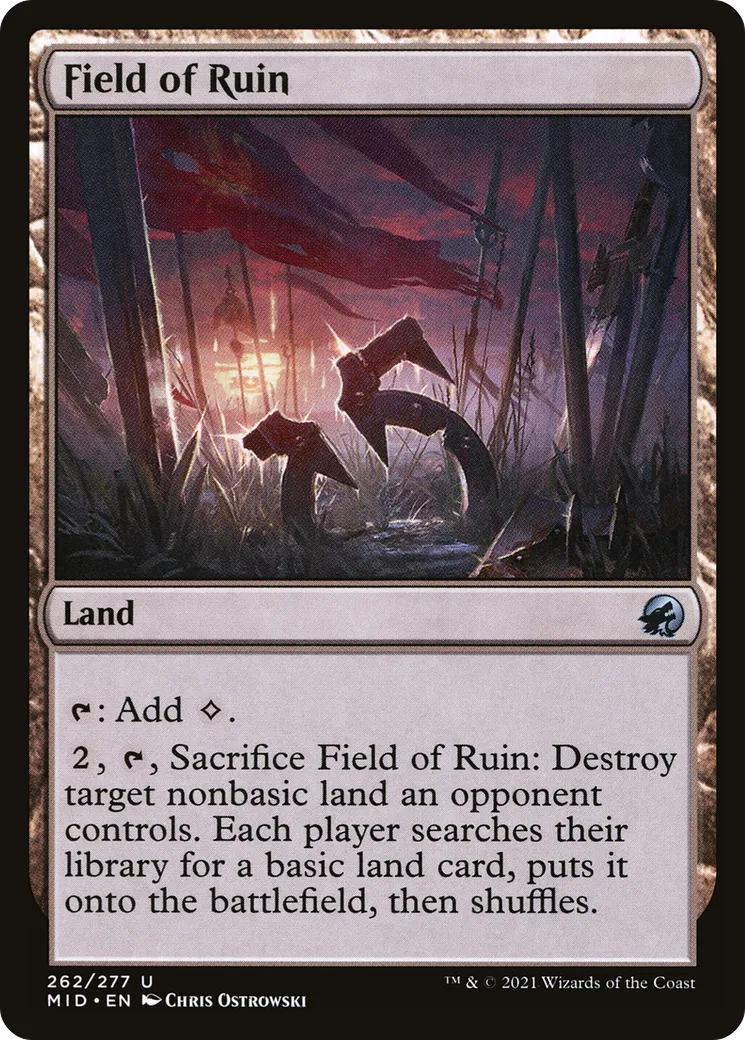 Champ de ruine — Innistrad: Midnight Hunt — Magic: The Gathering