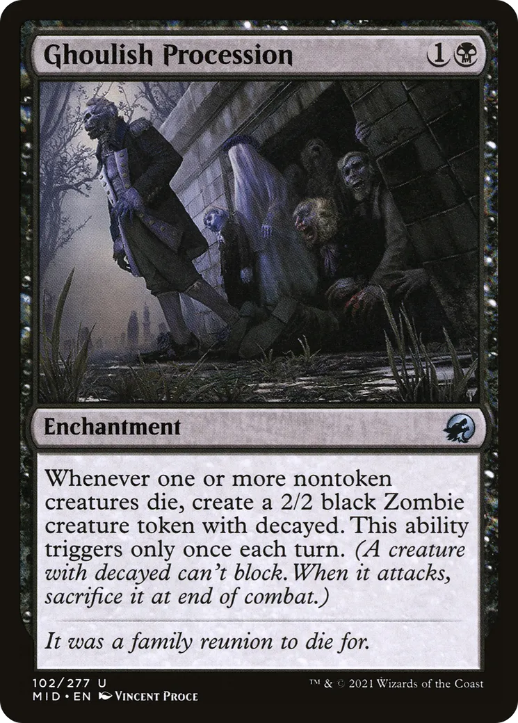 Procession de goules — Innistrad: Midnight Hunt — Magic: The Gathering