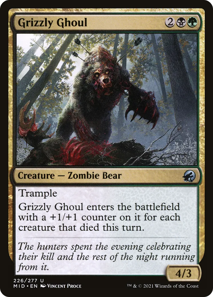 Grizzly Ghoul from Innistrad: Midnight Hunt - Magic: The Gathering