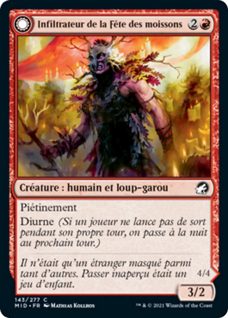 Infiltrateur de la Fête des moissons // Assaillant de la Fête des moissons — Innistrad: Midnight Hunt — Magic: The Gathering