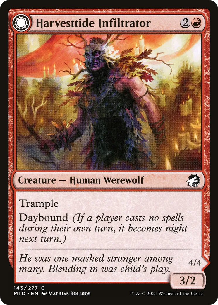 Infiltrateur de la Fête des moissons // Assaillant de la Fête des moissons — Innistrad: Midnight Hunt — Magic: The Gathering