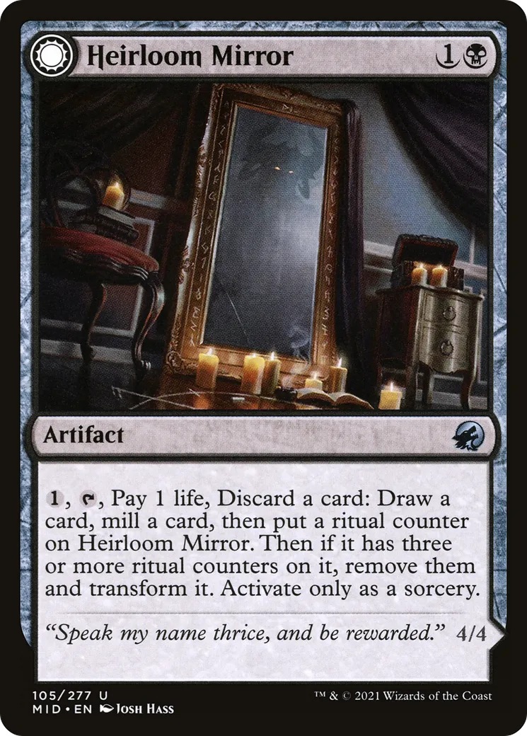 Heirloom Mirror // Inherited Fiend — Innistrad: Midnight Hunt — Magic: The Gathering