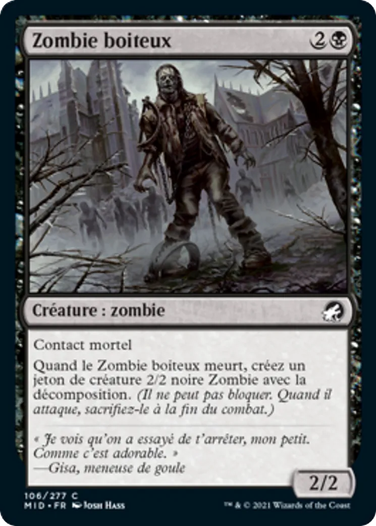 Zombie boiteux — Innistrad: Midnight Hunt — Magic: The Gathering