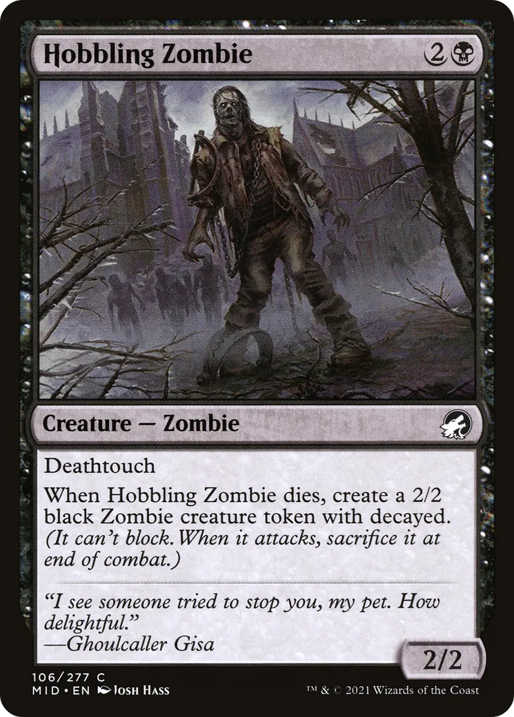 Hobbling Zombie — Innistrad: Midnight Hunt — Magic: The Gathering