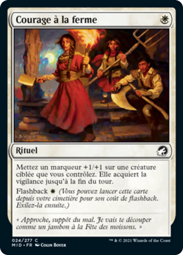 Courage à la ferme — Innistrad: Midnight Hunt — Magic: The Gathering