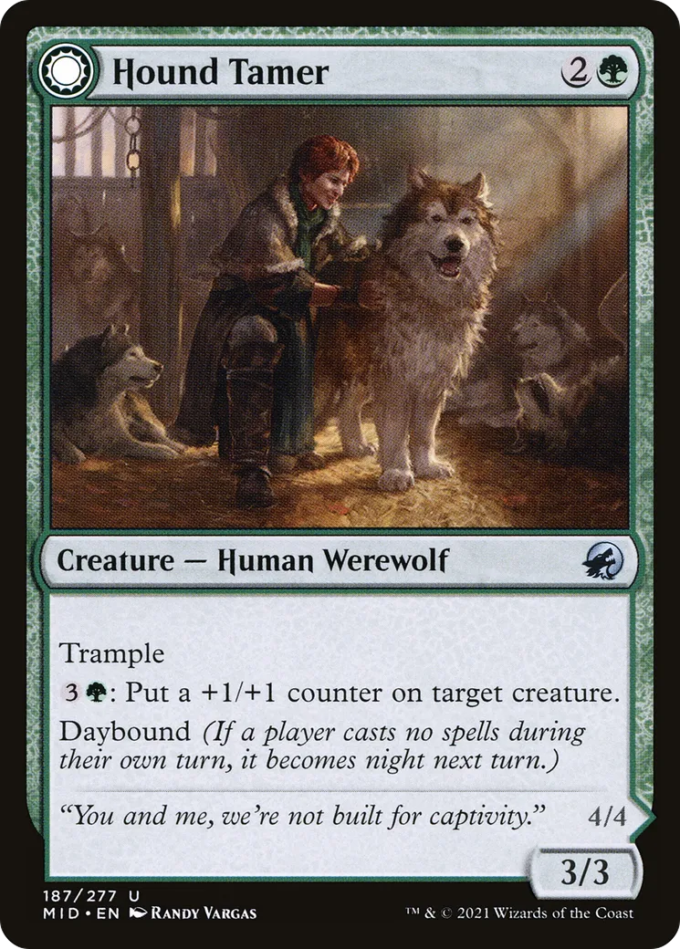 Hound Tamer // Untamed Pup — Innistrad: Midnight Hunt — Magic: The Gathering