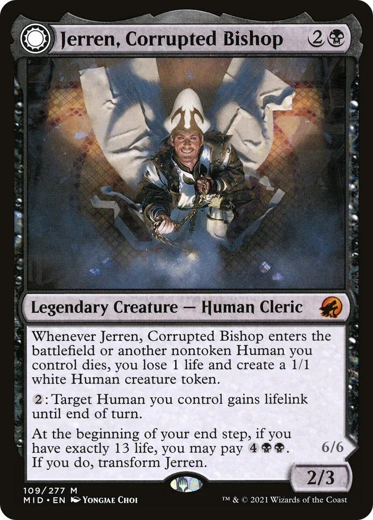 Jerren, Corrupted Bishop // Ormendahl, the Corrupter — Innistrad: Midnight Hunt — Magic: The Gathering