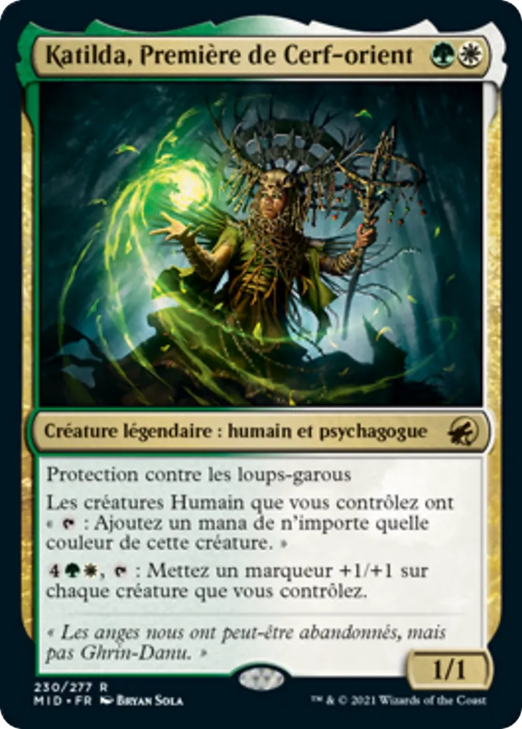 Katilda, Première de Cerf-orient — Innistrad: Midnight Hunt — Magic: The Gathering