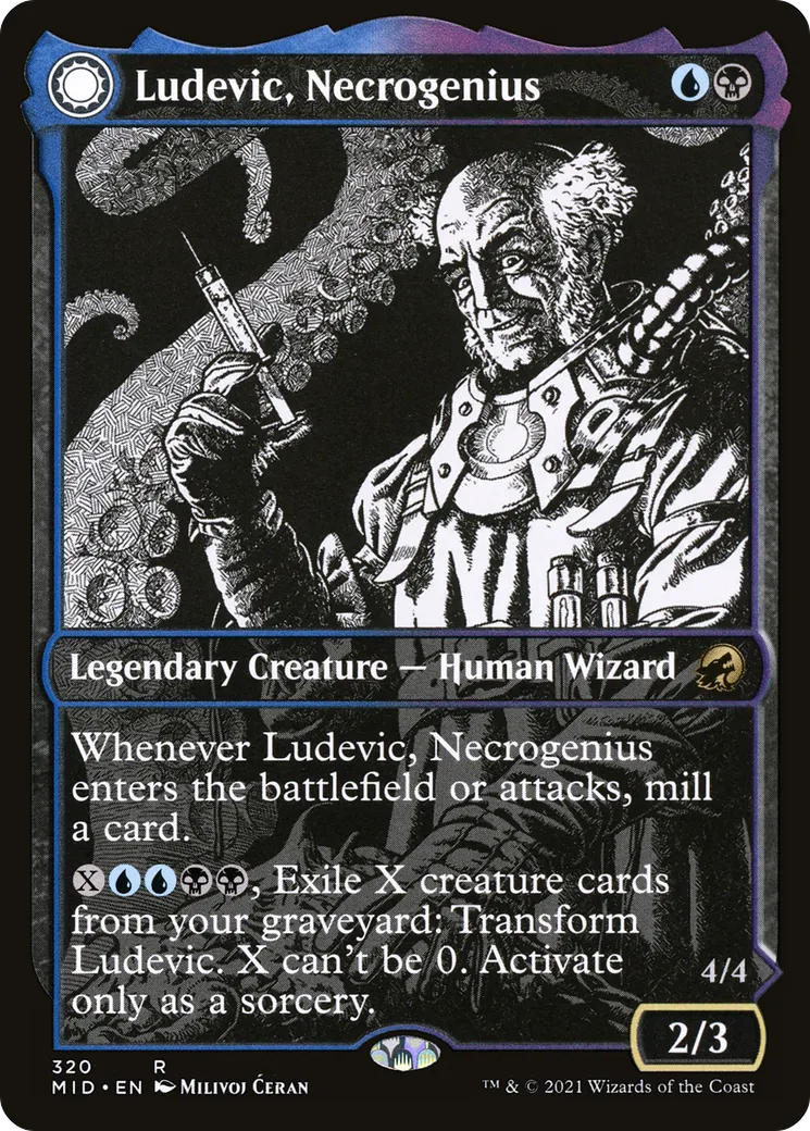 Ludevic, nécrogénie // Olag, orgueil de Ludevic — Innistrad: Midnight Hunt — Magic: The Gathering