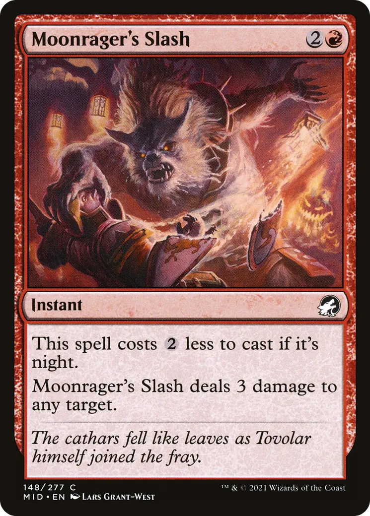 Moonrager's Slash — Innistrad: Midnight Hunt — Magic: The Gathering
