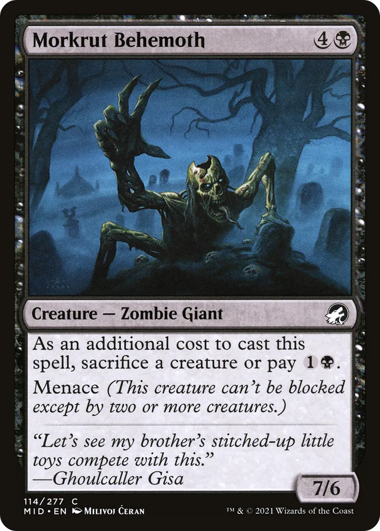 Morkrut Behemoth — Innistrad: Midnight Hunt — Magic: The Gathering
