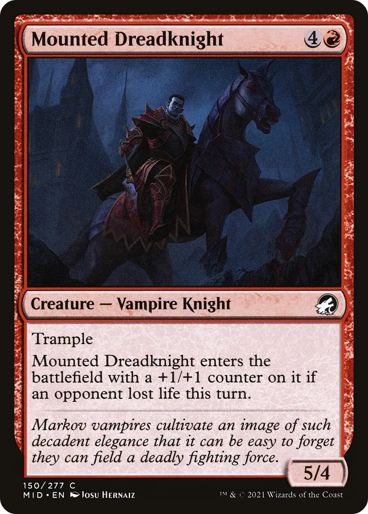 Mounted Dreadknight — Innistrad: Midnight Hunt — Magic: The Gathering