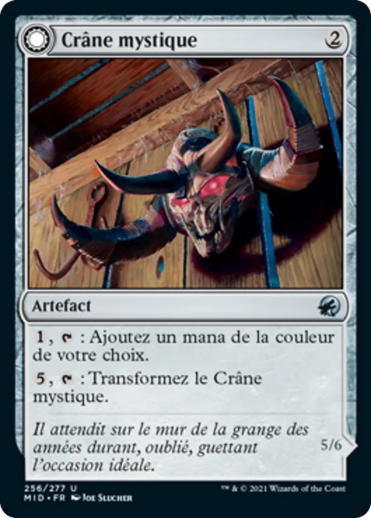 Crâne mystique // Monstruosité mystique — Innistrad: Midnight Hunt — Magic: The Gathering