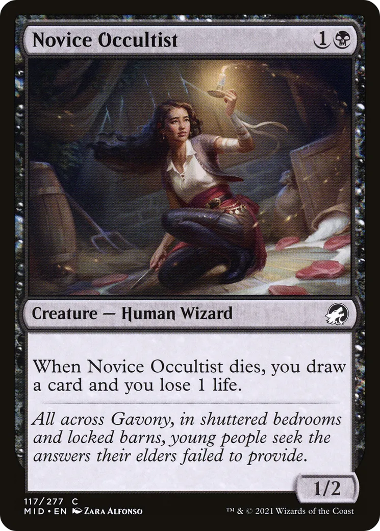 Novice Occultist — Innistrad: Midnight Hunt — Magic: The Gathering