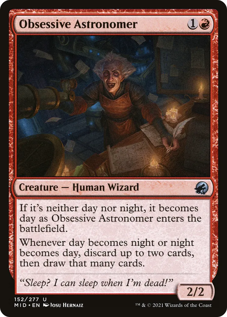 Astronome obsessionnel — Innistrad: Midnight Hunt — Magic: The Gathering