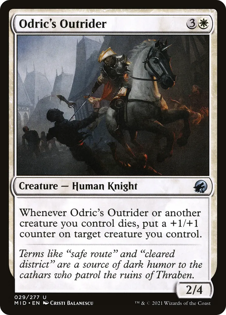 Cavalier d'Odric — Innistrad: Midnight Hunt — Magic: The Gathering