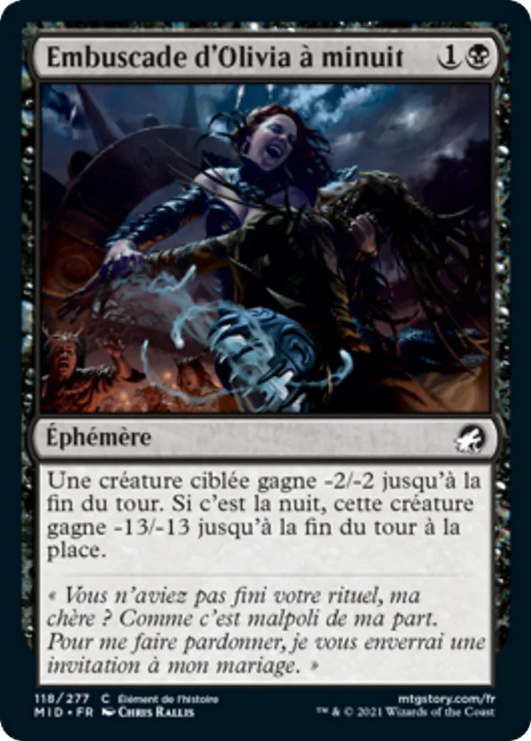 Embuscade d'Olivia à minuit — Innistrad: Midnight Hunt — Magic: The Gathering
