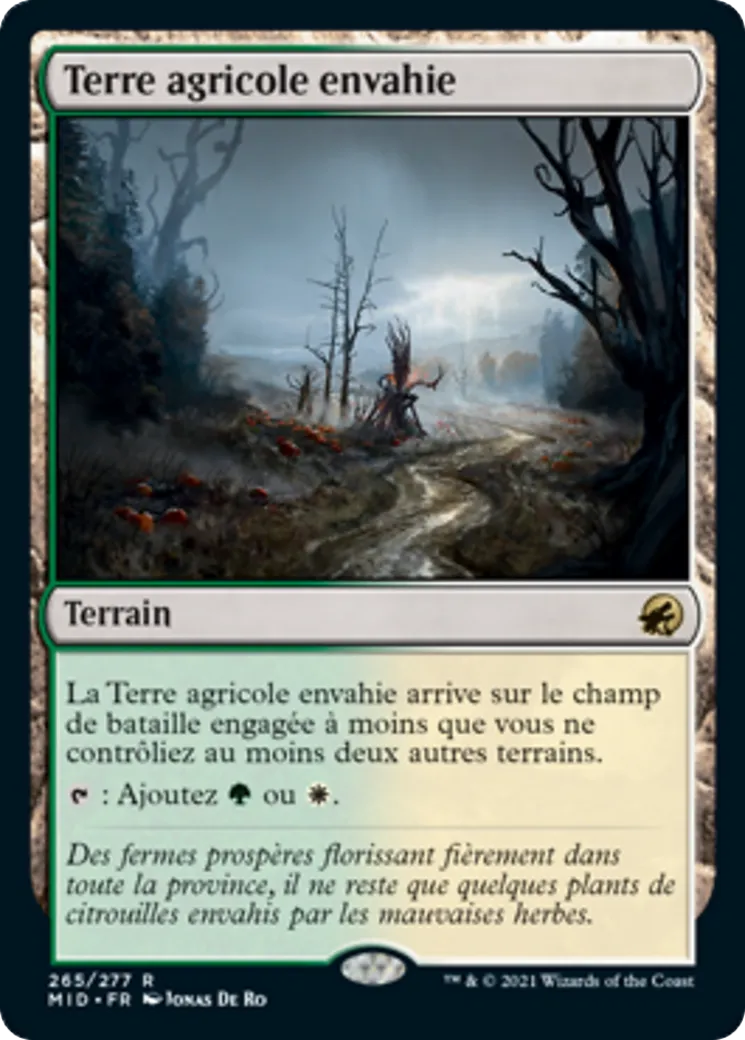 Terre agricole envahie — Innistrad: Midnight Hunt — Magic: The Gathering