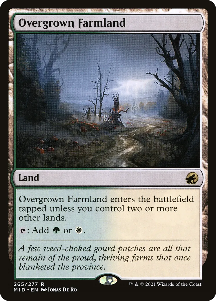 Overgrown Farmland — Innistrad: Midnight Hunt — Magic: The Gathering