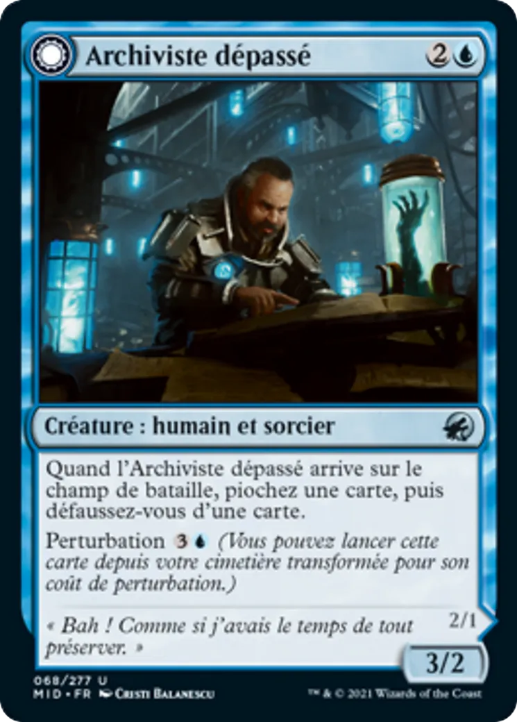 Archiviste dépassé // Hanteur des archives — Innistrad: Midnight Hunt — Magic: The Gathering