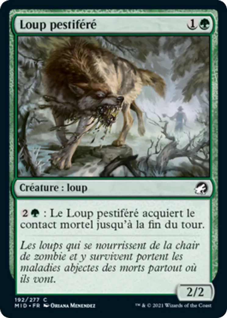 Loup pestiféré — Innistrad: Midnight Hunt — Magic: The Gathering