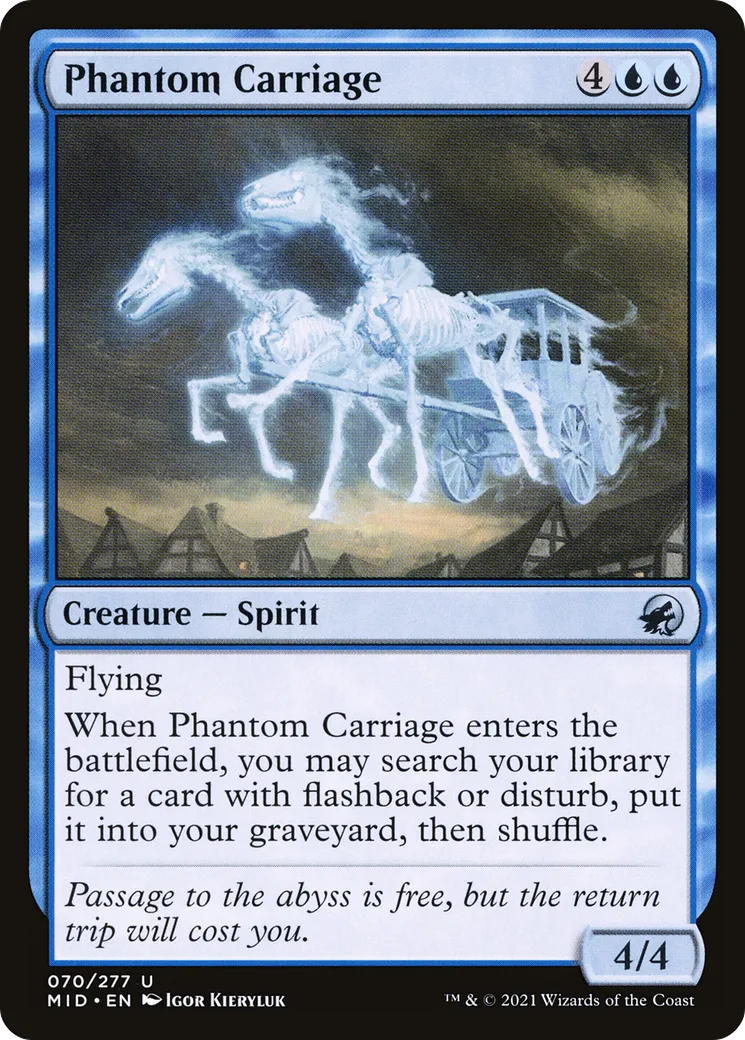 Carrosse fantomatique — Innistrad: Midnight Hunt — Magic: The Gathering