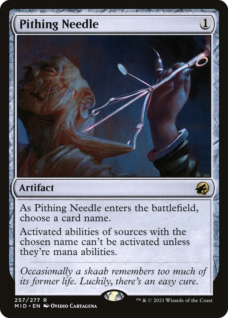Pithing Needle — Innistrad: Midnight Hunt — Magic: The Gathering