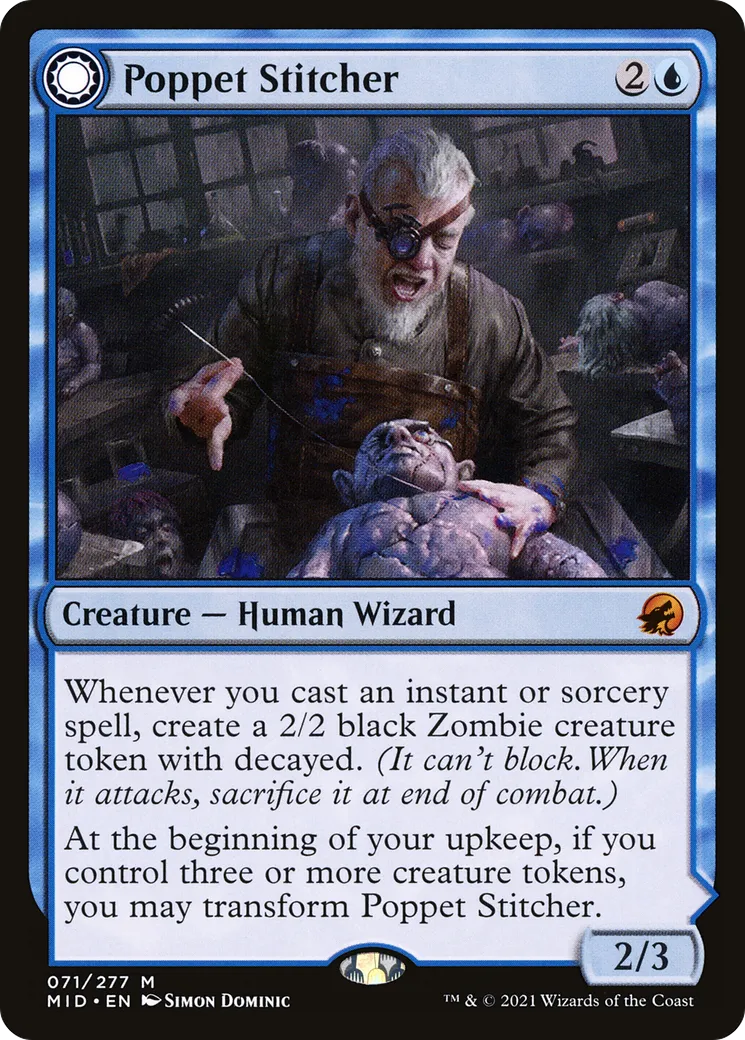 Poppet Stitcher // Poppet Factory — Innistrad: Midnight Hunt — Magic: The Gathering