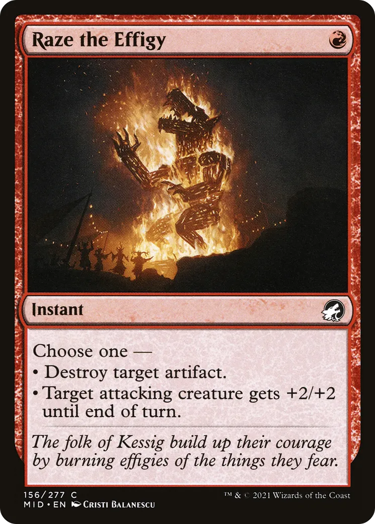 Raze the Effigy — Innistrad: Midnight Hunt — Magic: The Gathering