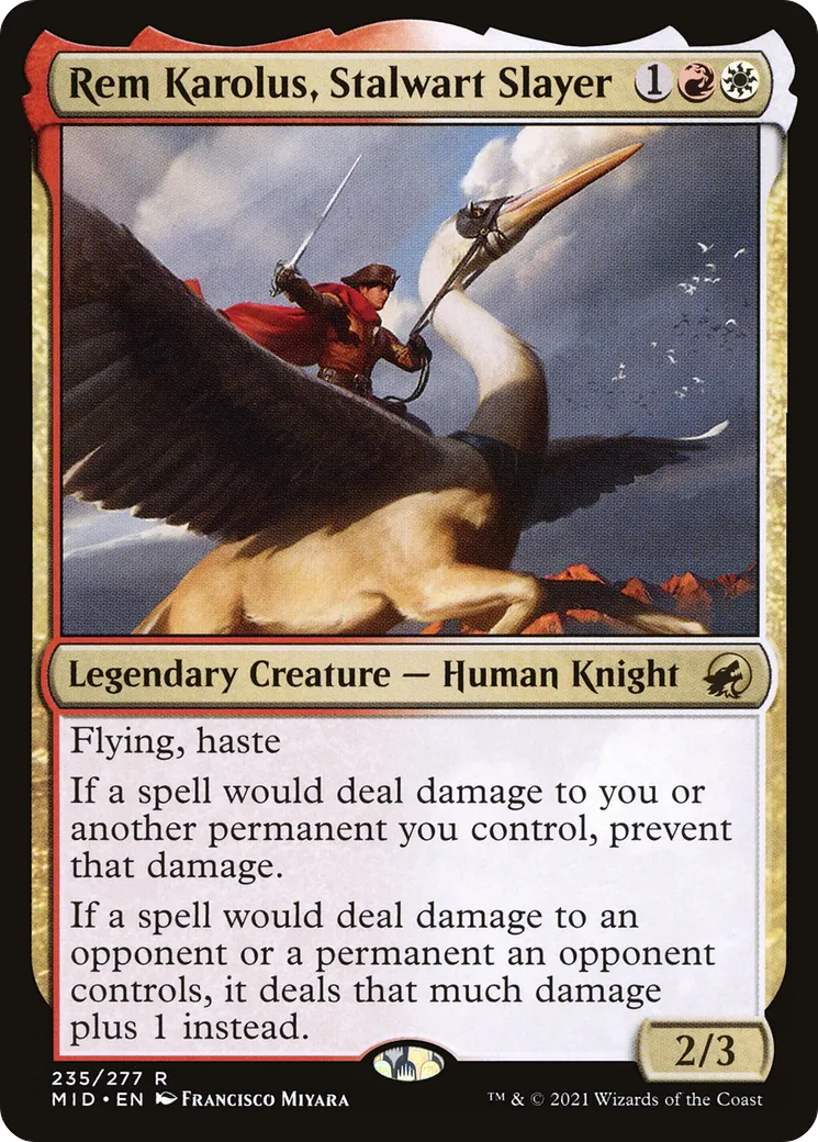Rem Karolus, Stalwart Slayer — Innistrad: Midnight Hunt — Magic: The Gathering