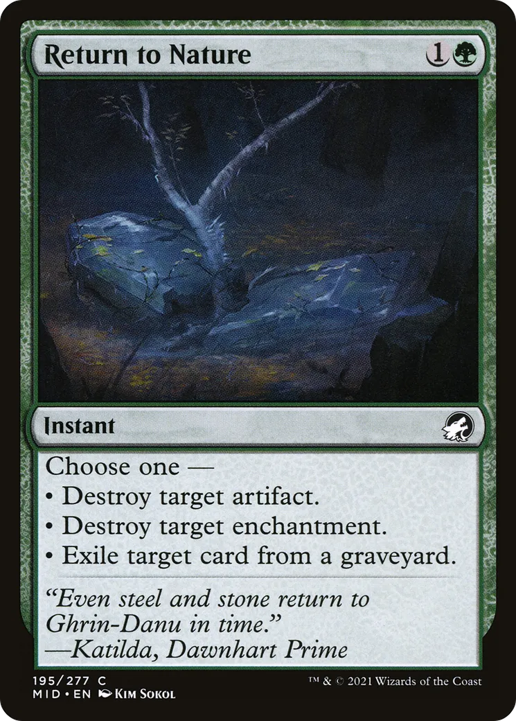 Regain de la la nature — Innistrad: Midnight Hunt — Magic: The Gathering