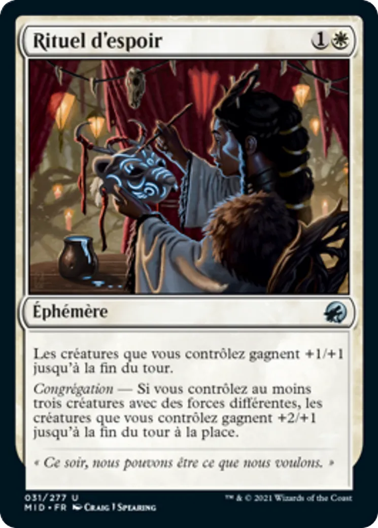 Rituel d'espoir — Innistrad: Midnight Hunt — Magic: The Gathering
