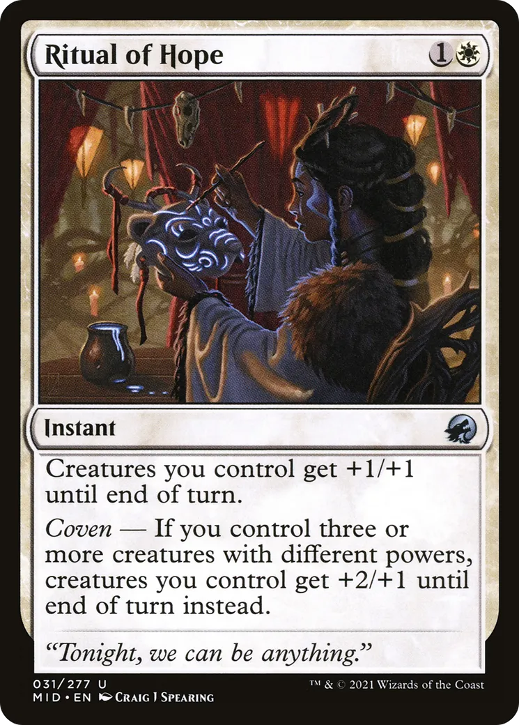 Rituel d'espoir — Innistrad: Midnight Hunt — Magic: The Gathering