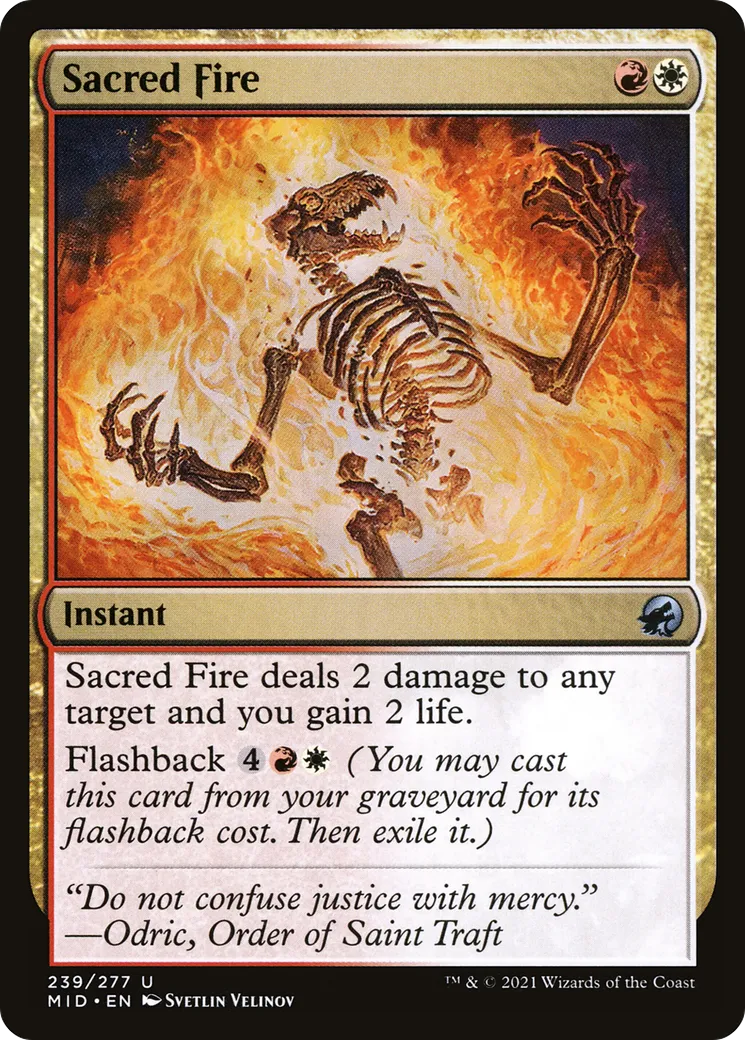 Feu sacré — Innistrad: Midnight Hunt — Magic: The Gathering