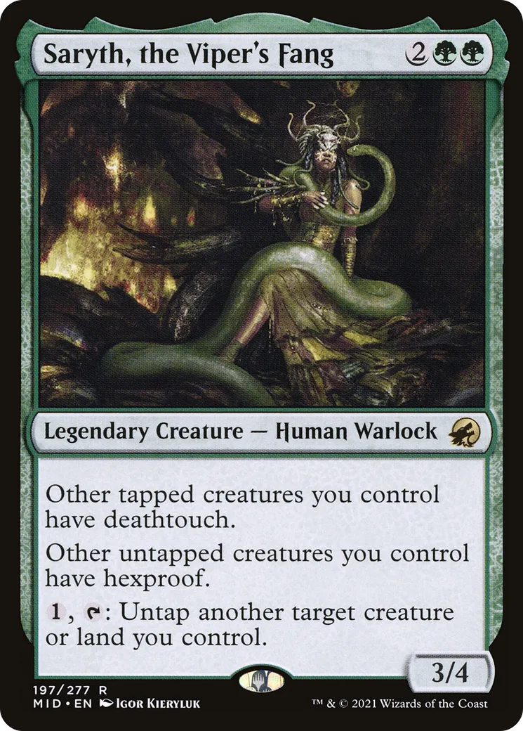 Saryth, croc de la vipère — Innistrad: Midnight Hunt — Magic: The Gathering