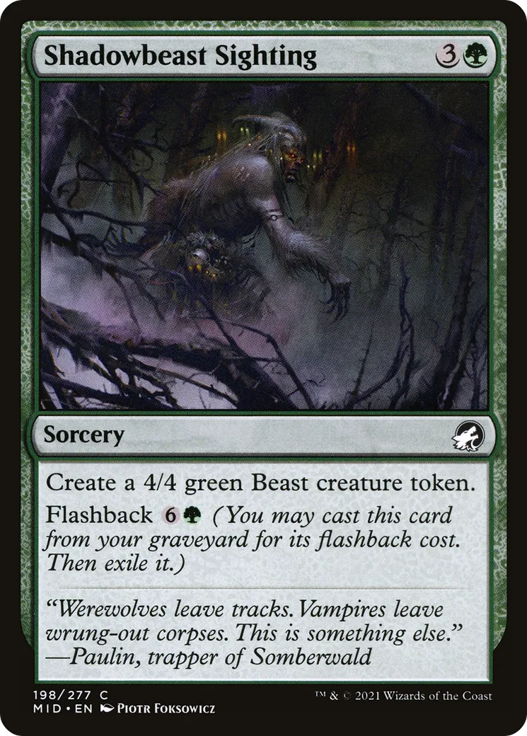 Shadowbeast Sighting — Innistrad: Midnight Hunt — Magic: The Gathering