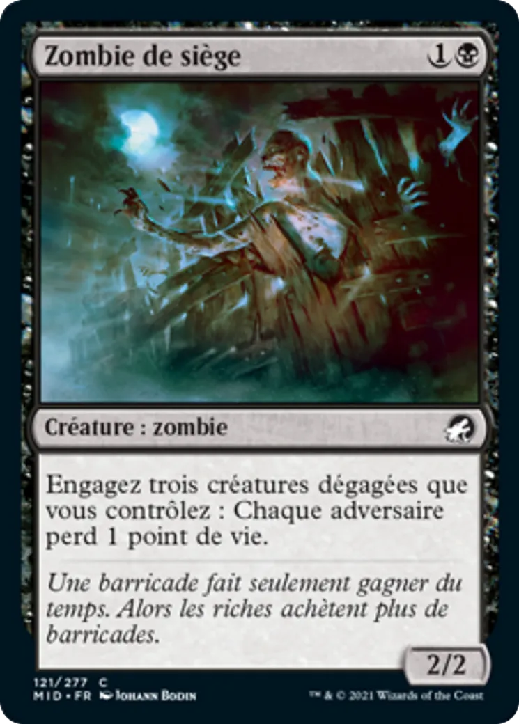 Zombie de siège — Innistrad: Midnight Hunt — Magic: The Gathering