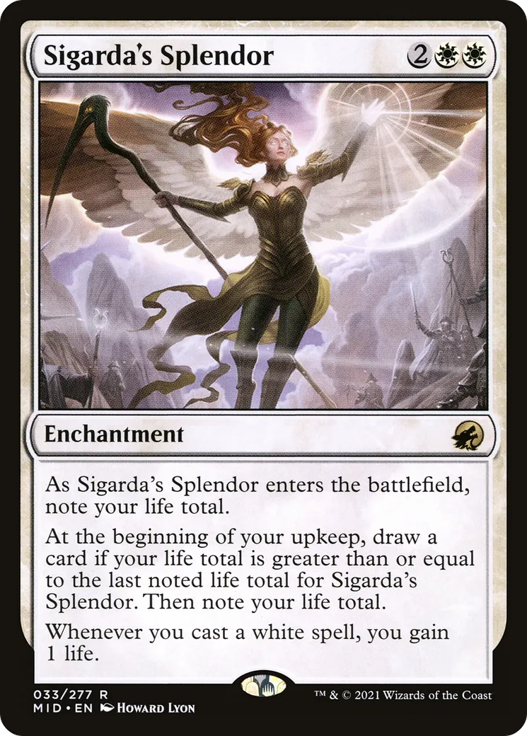 Sigarda's Splendor from Innistrad: Midnight Hunt - Magic: The Gathering