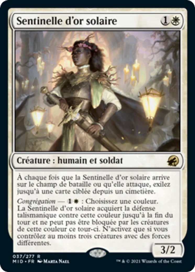 Sentinelle d'or solaire — Innistrad: Midnight Hunt — Magic: The Gathering
