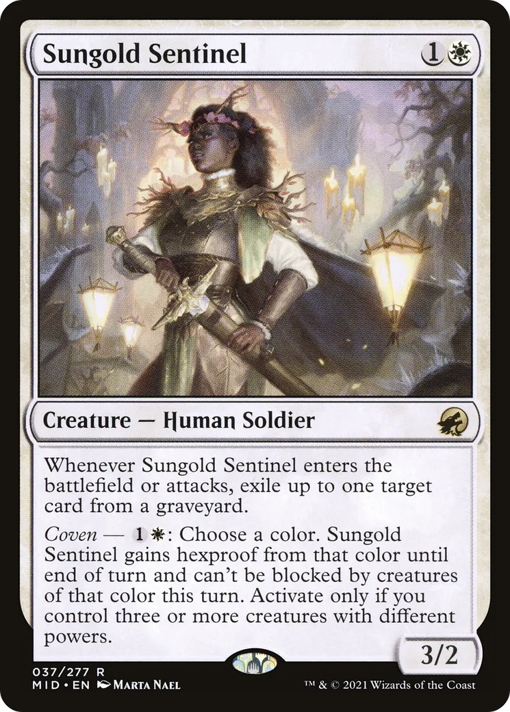 Sentinelle d'or solaire — Innistrad: Midnight Hunt — Magic: The Gathering